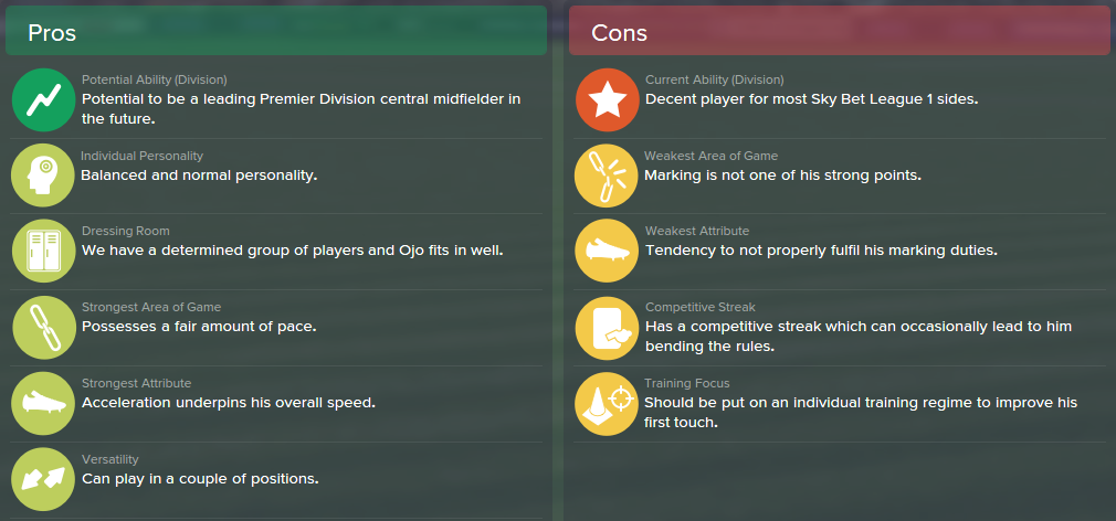 Sheyi Ojo, FM15, FM 2015, Football Manager 2015, Scout Report, Pros & Cons