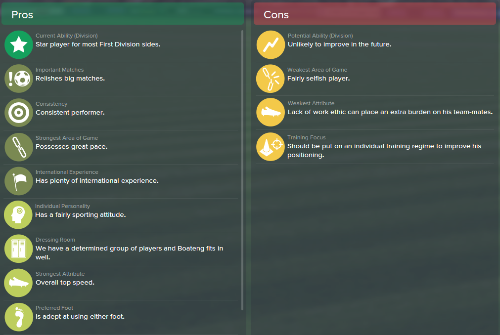 Jerome Boateng, FM15, FM 2015, Football Manager 2015, Scout Report, Pros & Cons
